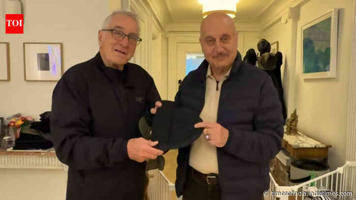 Robert De Niro hosts Anupam Kher for lunch in US with partner Tiffany