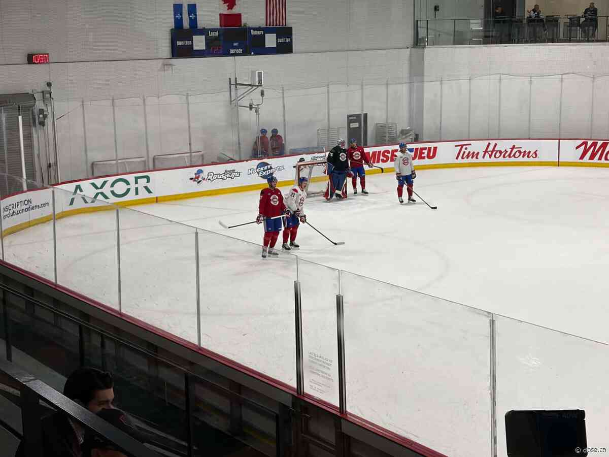 Kirby Dach is still practicing on the power play