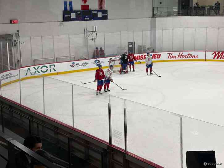 Kirby Dach is still practicing on the power play
