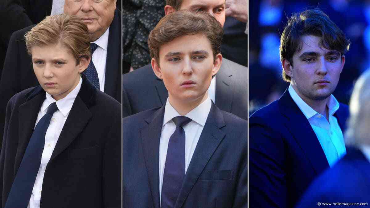 Barron Trump's evolution over Donald Trump's presidencies: from rarely-seen pre-teen to 6'9" college student