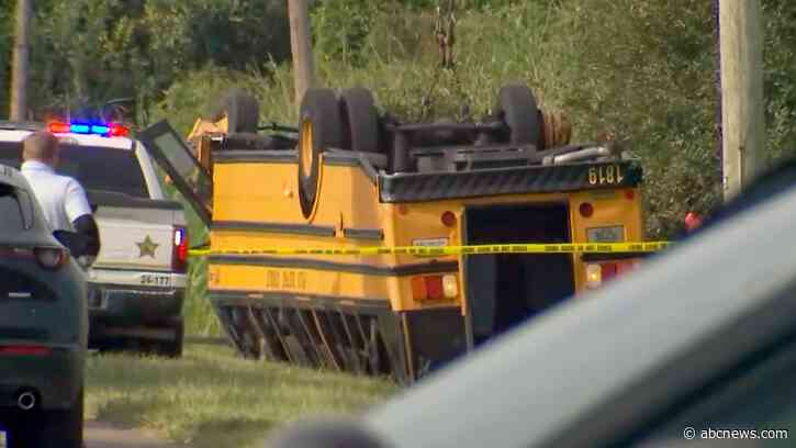 2 killed, including student, in ‘horrific’ school bus crash in Florida