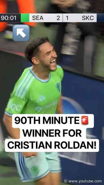 Cristian ROLDAN WON IT🤯 in the 90th minute!