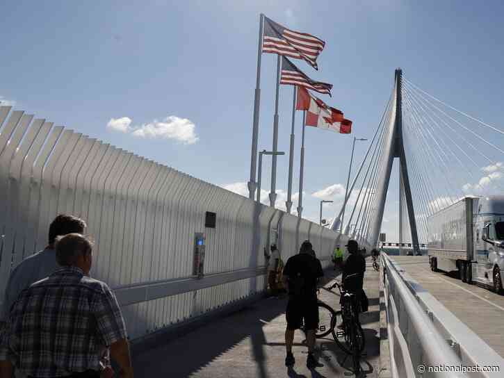 Flags not permitted on Gordie Howe Bridge's shared-use path