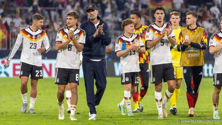 Derry Scherhant, Tom Bischof and the winners of Jürgen Klopp's first Germany squad