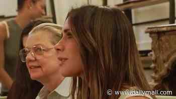 Victoria Beckham shows off her VERY muscular arms in a vest top as she's joined by daughter Harper, 15, in fun backstage video from her Paris Fashion Week show