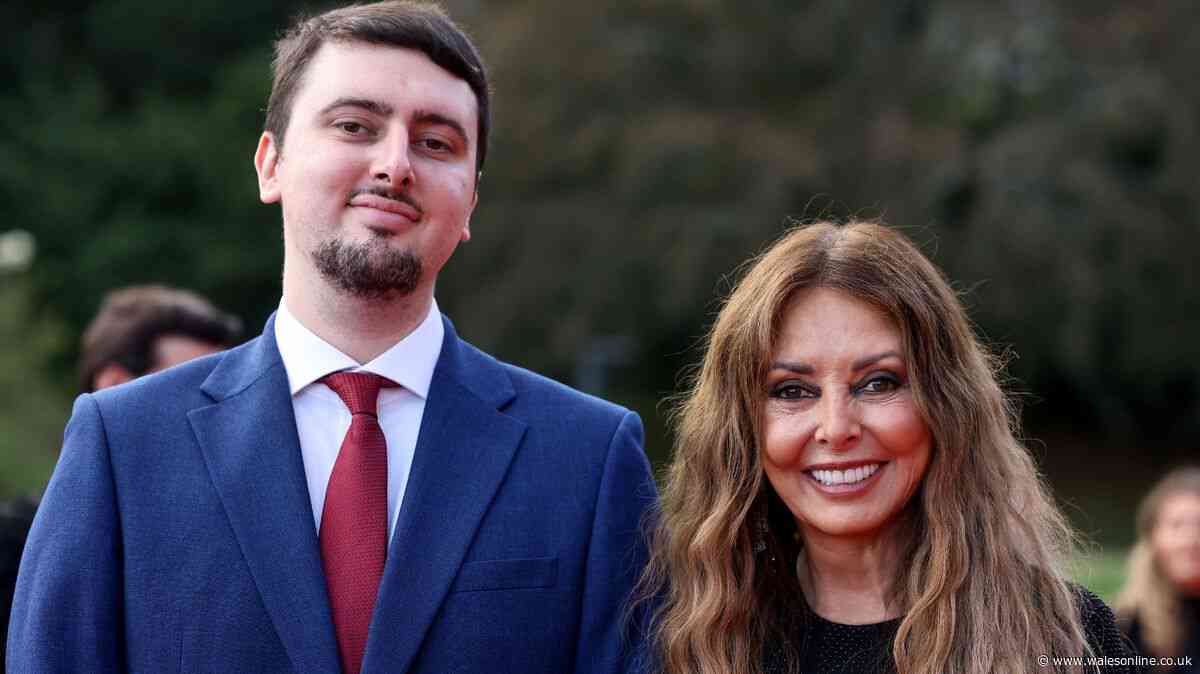 Carol Vorderman makes rare red carpet appearance with son at BAFTA Cymru Awards