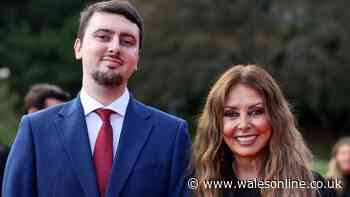 Carol Vorderman makes rare red carpet appearance with son at BAFTA Cymru Awards
