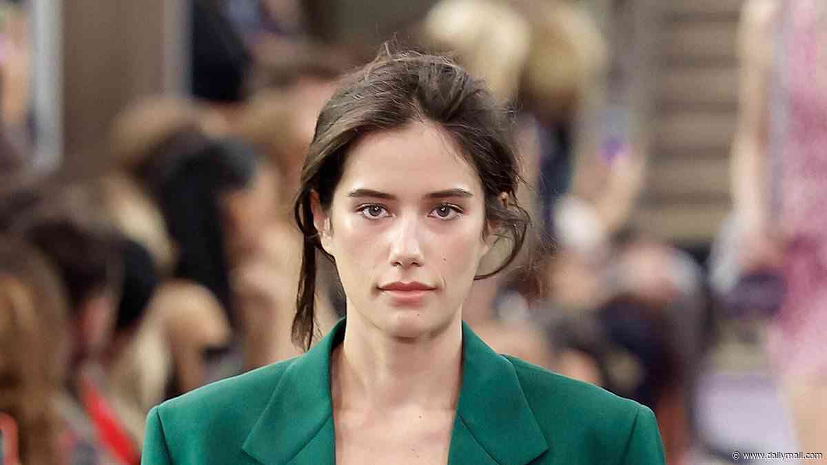 John Travolta's lookalike daughter Ella Bleu, 26, makes runway debut at star-studded Paris Fashion Week