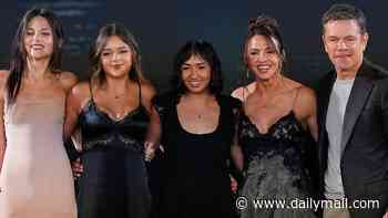 Matt Damon is joined by stunning wife Luciana and three of their daughters at Animals premiere in Mexico