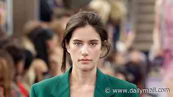 John Travolta's lookalike daughter Ella Bleu, 26, makes Paris Fashion Week runway debut as she steals spotlight at star-studded show