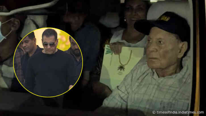 Salim Khan makes a RARE public appearance at granddaughter Sipaara's first birthday