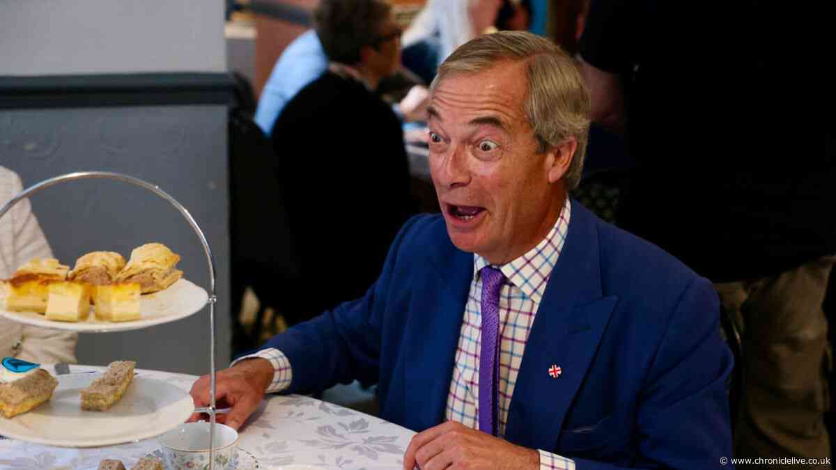 Nigel Farage says 'fearful' pensioners feel they aren't being treated fairly on North East visit