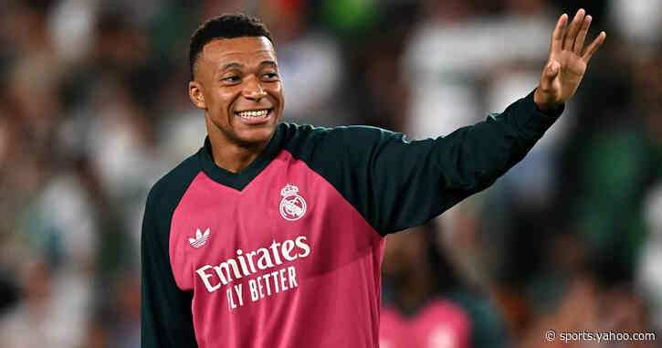 Kylian Mbappe trains at Real Madrid facilities ahead of Villarreal clash