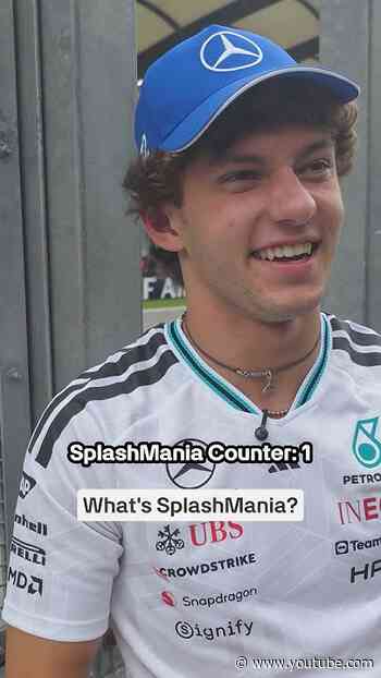 We think Kimi enjoyed SplashMania 😅 #f1 #mercedesf1 #kimiantonelli