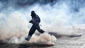 Schoolboy's hand blown off in France protests after 'picking up string-ball grenade'