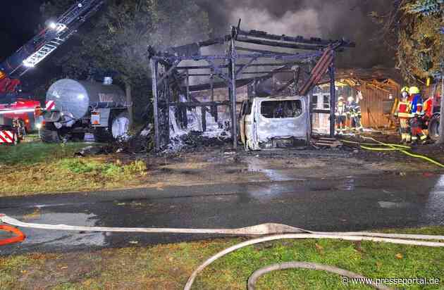 FW-ROW: Großbrand in Bötersen beschäftigt zahlreiche Einsatzkräfte