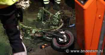 Scooter vermoedelijk in brand gestoken in Roosendaal, alleen frame blijft over