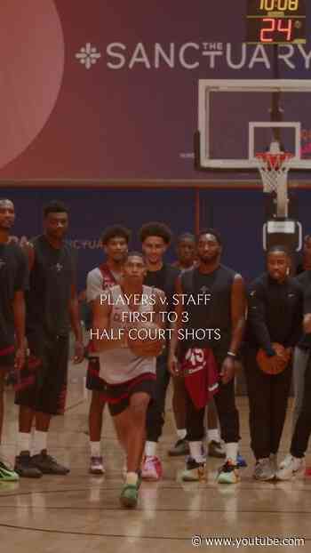 Players vs. Staff: Who you got? @clevelandclinic #nba #basketball #cavs #cleveland