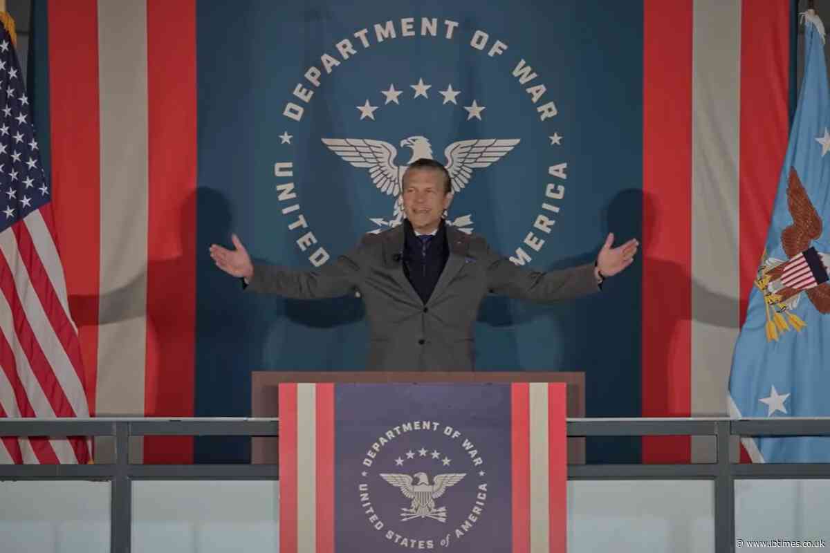 Pete Hegseth Backdrop Draws Nazi-Era Comparisons as Critic Says 'Accidental Nazi Is Just Not a Thing'