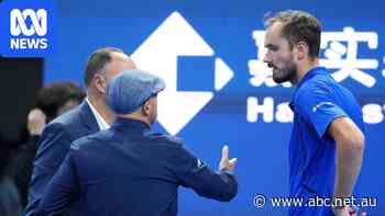 Demon faces Djokovic in China final after Medvedev disqualified
