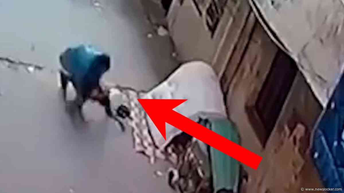 Bizar ongeluk gefilmd: kind valt metershoog van balkon