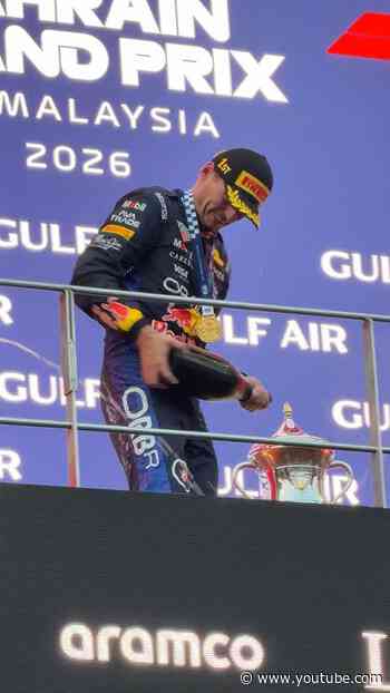 This one tastes sweet 😉🏆#F1 #RedBullRacing #BahrainGP