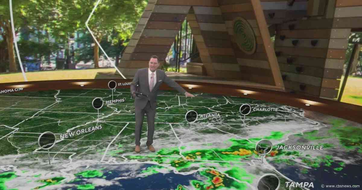 Pleasant changes moving into Georgia overnight