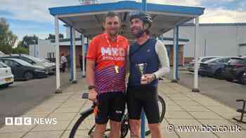 Ice arena cycle challenge raises almost £2,500