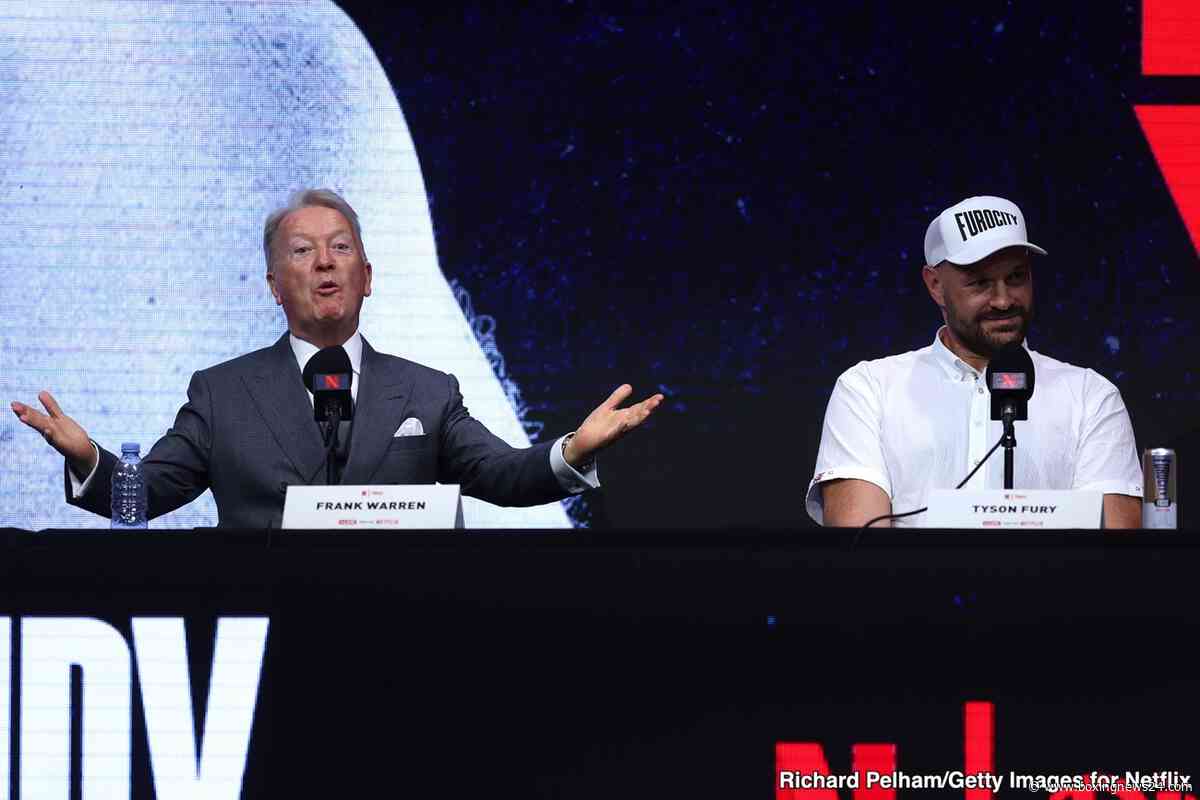 Frank Warren Questions Anthony Joshua’s Chin Against Tyson Fury