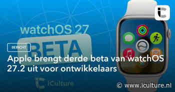 Apple brengt derde beta van watchOS 27.2 uit voor ontwikkelaars