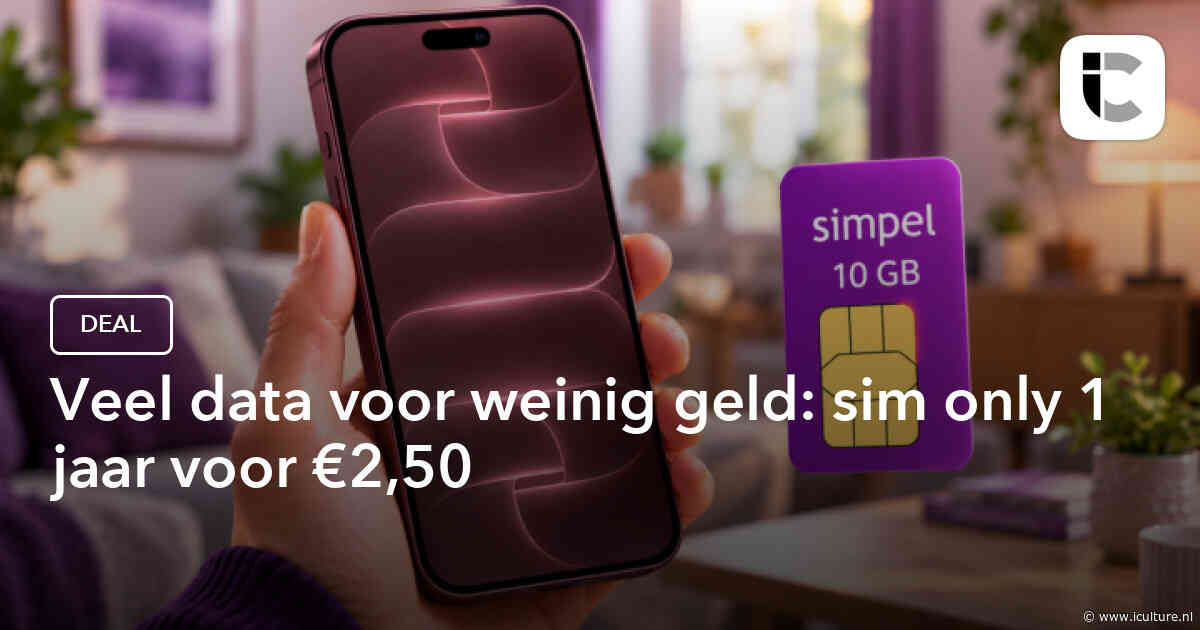 Veel data voor weinig geld: sim only 1 jaar voor €2,50