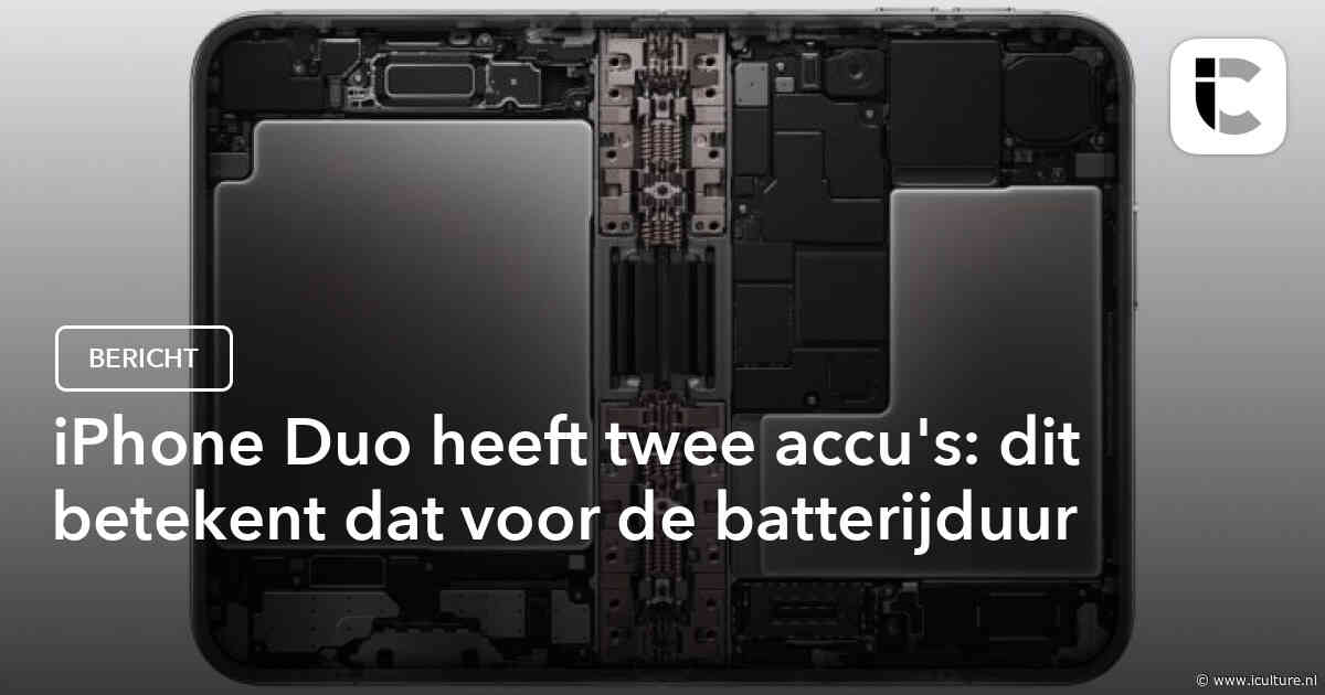 iPhone Duo heeft twee accu’s: dit betekent dat voor de batterijduur