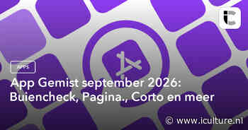 App Gemist september 2026: Buiencheck, Pagina., Corto en meer