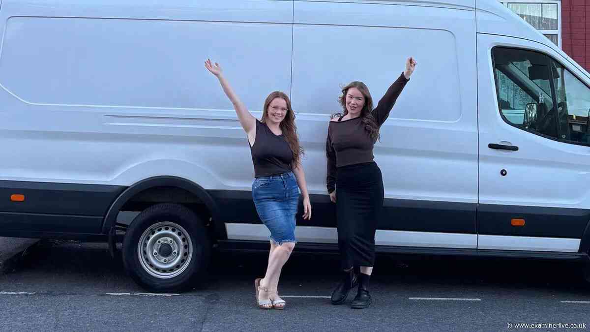 Doncaster sisters' new event hire van towed away by thieves after just three weeks
