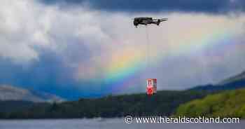 Drones deliver oatcakes to walkers on Scotland's West Highland Way
