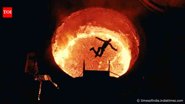 Watch humanoid robots jump to their ‘death’ in molten metal in bizarre Terminator-style farewell