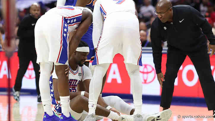 Ex-Knick Ariel Hukporti suffers scary injury five minutes into his 76ers debut: ‘Heartbreaking’