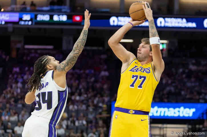Luka Doncic scores 21 as Lakers unveil new defense in preseason win over Kings