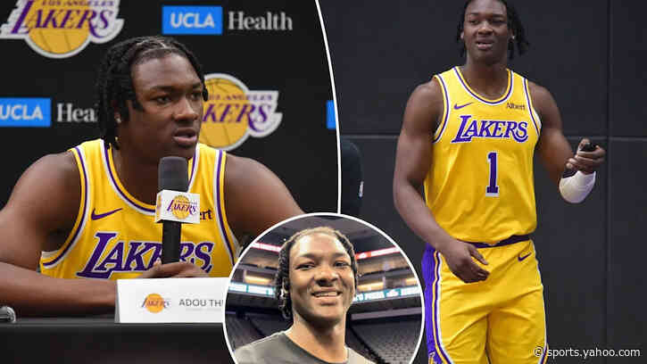 Adou Thiero sees ‘great opportunity’ for himself during Lakers’ preseason