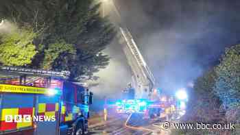 Road closed as fire crews tackle blaze in Petworth