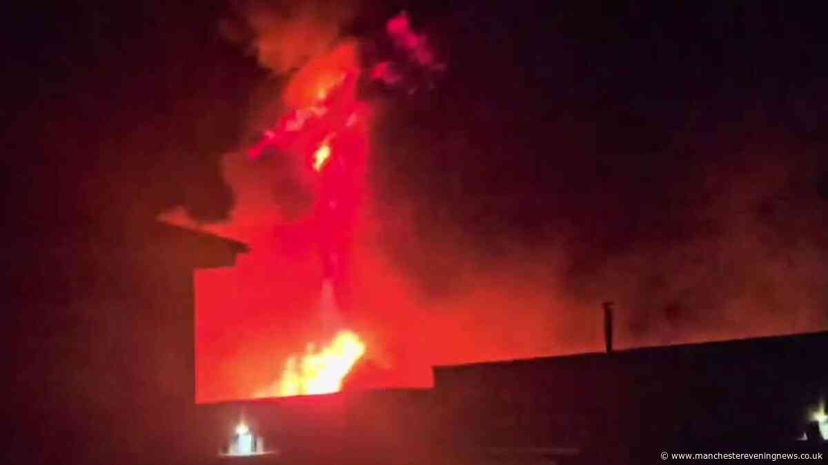 Bury fire LIVE as 'avoid the area' warning issued amid huge blaze near town centre