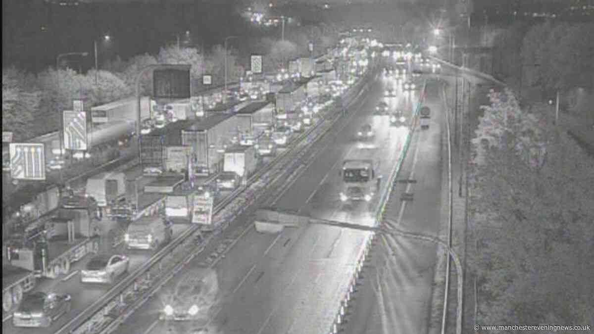 M62 traffic LIVE as lanes shut after crash with long delays
