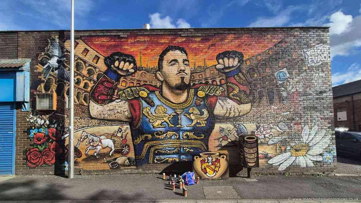 Atherton MP blasts 'utterly disgusting' vandalism after swastika painted on Tom Aspinall mural