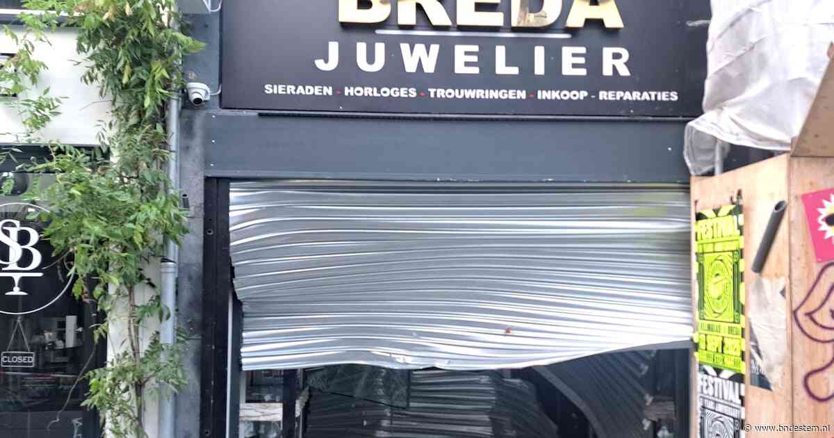 Een van de ramkrakers van Breda Juwelier moet een jaar de cel in