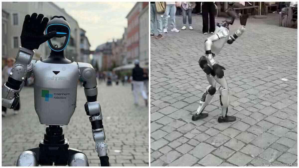 Humanoider Roboter läuft durch Rosenheim – und sorgt für reichlich Reaktionen
