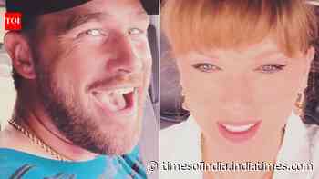 Travis Kelce and Taylor Swift coordinate fits for the sports player’s birthday dinner
