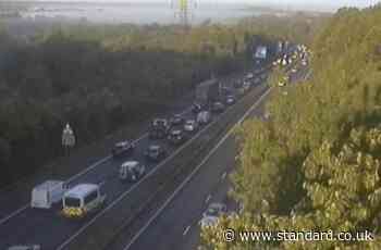 M25 crash LIVE: Motorway chaos as collision sparks huge delays