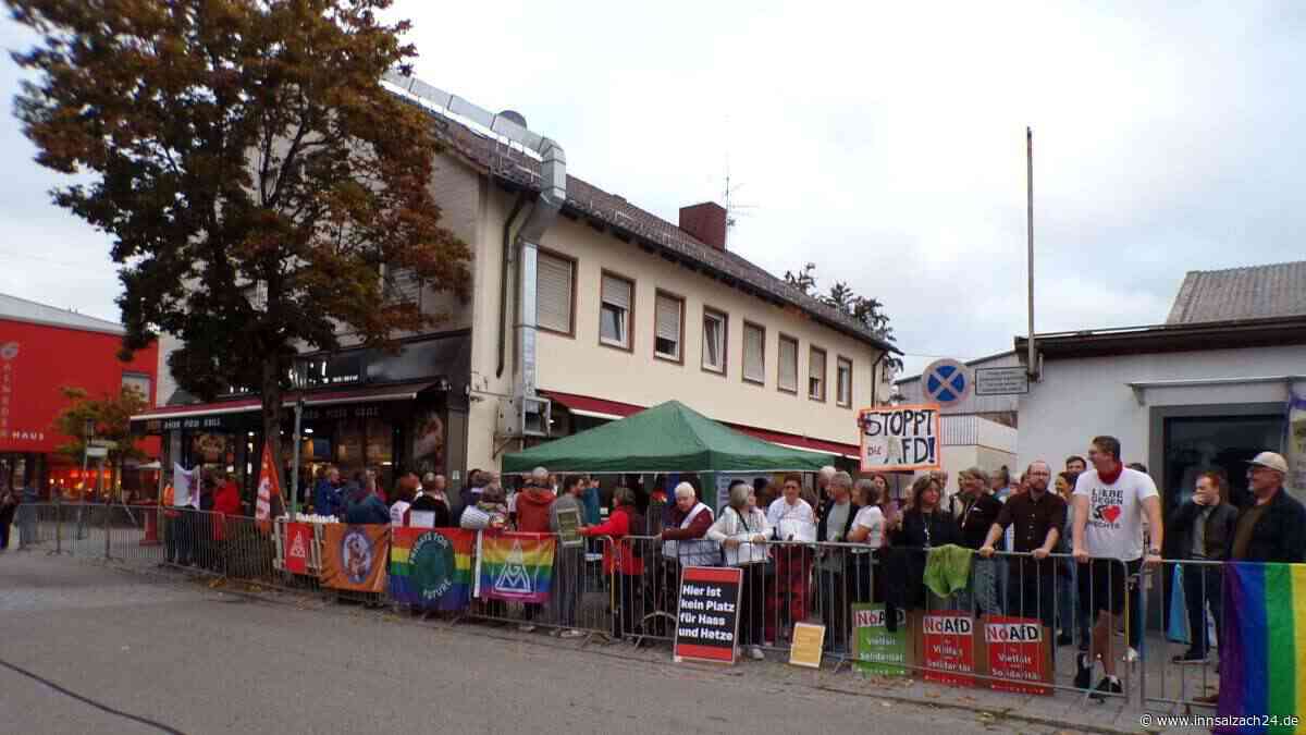 Protest gegen AfD-Veranstaltung: Waldkraiburg setzt Zeichen für Demokratie