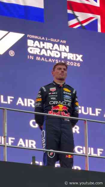 And now for the Dutch national anthem(s) 🔊🔊🔊#F1 #RedBullRacing #BahrainGP