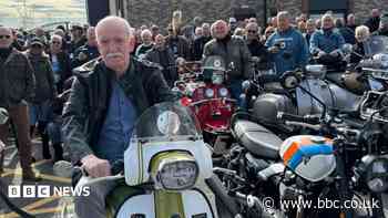 Bikers gather at care home to grant resident's wish